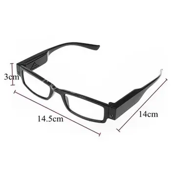 Unisex Aros de Leitura de Óculos Óculos Óculos Lupa com Luz LED