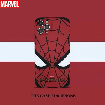Marvel homem-Aranha Matte Telefone de TPU Case para iPhone 11 Pro Max XR XS Max 7 8 Plus X de Corpo Inteiro Macio Moda Cool Telefone de Tampa Traseira