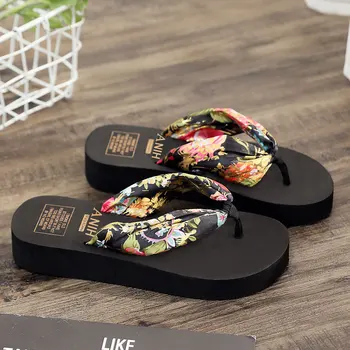 2021 Verão Novo Chinelos de Senhoras Exterior Confortável Grossas Solas de Flip-Flops de Moda Simples Flip-flop Sandálias E Chinelos