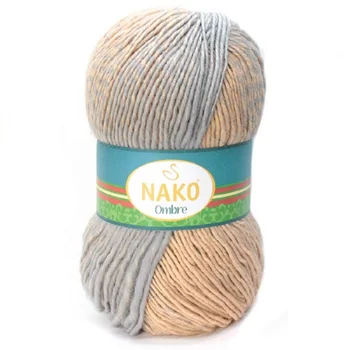 Nako Ombre Premium Fios de Lã Crochê DIY tricô fio Design de fios xale lenço boina de fio