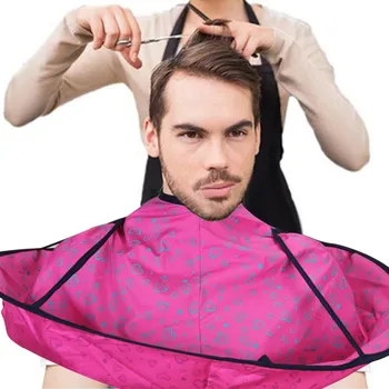 DIY Corte do Cabelo Manto Guarda-chuva de Cabo de Corte Manto Enrole o Cabelo Barbear Avental Barbeiro do Cabelo Vestido de Capa da Limpeza da casa Protecter