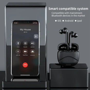 X50 Em-Orelha Fones de ouvido Estéreo 6D Surround Bass Fones de Esportes de Computação TWS sem Fio, Fones de ouvido de Jogos Bluetooth Para iPhone Android