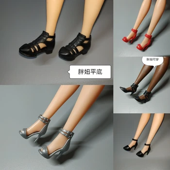 1/6 Boneca, Acessórios de Moda Sapatilha Sapatos Genuíno Sandálias Shoeshigh calçado para a Boneca Barbie Sapatos