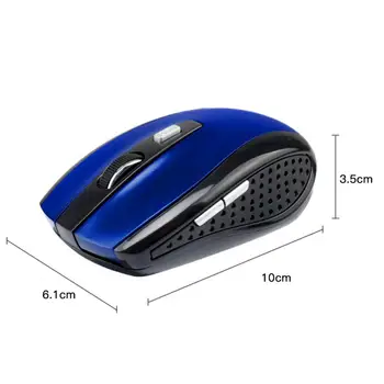Ajustável DPI 6 Botões do Mouse Optical Gaming Mouse Gamer Mouses sem Fio Com Receptor USB Para PC Computador de 2.4 GHz Wireless Mouse