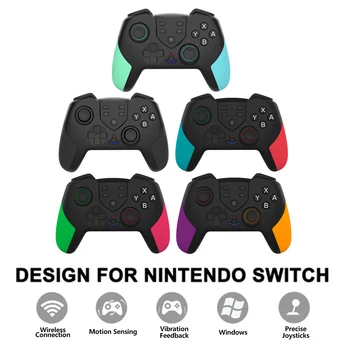 Wireless Controlador de jogos Para a Nintendo Switch Controlador Gamepad Bluetooth Para o Parâmetro NS Controlador de Joystick Bluetooth Com NFC