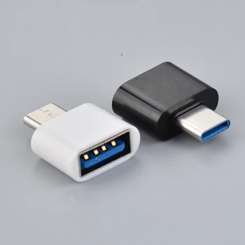 2Pcs de Alta Velocidade Macho para Fêmea do Tipo-C-USB OTG Converter para Flash Drive Mouse