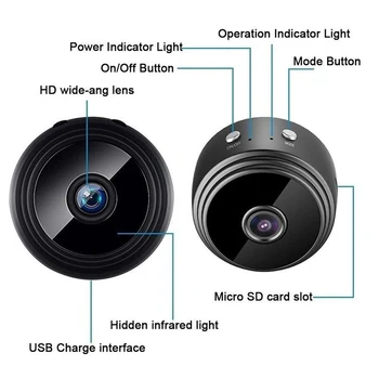 A9 Mini câmera wi-Fi Câmera Original HD Versão Micro Voz e Vídeo sem Fio de Vigilância de Gravador de câmera a Mini Câmera de vídeo Câmera IP