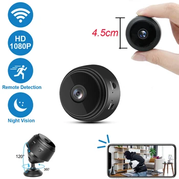 A9 Mini câmera wi-Fi Câmera Original HD Versão Micro Voz e Vídeo sem Fio de Vigilância de Gravador de câmera a Mini Câmera de vídeo Câmera IP