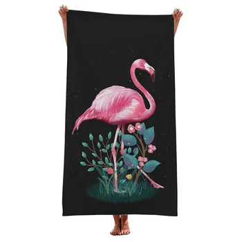 Flamingo Microfibra Toalha De Praia Rápido Rápido A Seco Exterior À Prova De Viagem Cobertor Fino Tapete De Yoga Personalizado Meninas Mulheres Adultos