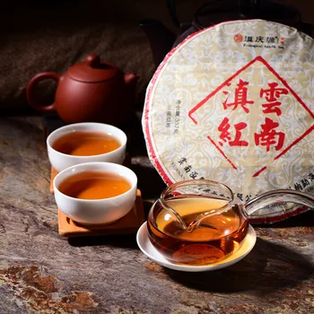 Nova China Yunnan Dianhong Chá Preto Bolo Super Proteger o Estômago, Diurético e Reduzindo a Pressão Arterial 357g, Chá Preto, Verde Alimentos