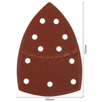 80pcs Abrasivo Triângulo Sandpapers Mouse Folhas de Lixar Para a Black &Decker Misto 60 80 120 240 Grão de Remoção de Escamas de Lixa