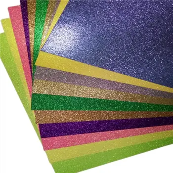 50 Peças de 12 Polegadas, Brilho de Artesanato de Papel Scrapbook Artesanal de Papel Para a Decoração 300gsm Glitter Cartão de Papel