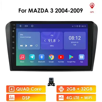 2DIN Android De 10 de Navegação Para Mazda 3 2004-2009 de GPS do Carro do Rádio Leitor Multimédia wi-Fi 9