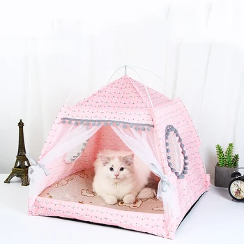 Produtos para animais de estimação cama do gato geral xixi fechado aconchegante rede com pisos de gato tenda pet pequena casa de cachorro acessórios produtos