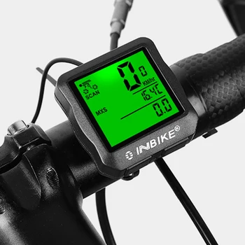 INBIKE Impermeável Computador de Bicicleta com Fio MTB Bicicleta andar de Bicicleta Hodômetro Cronômetro do Velocímetro, Relógio Digital do DIODO emissor de Taxa de