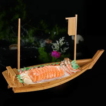 Bambu De Barcos-Dragão De Luxo Tatoo Barco De Gelo Seco Barco Tatoo De Um Prato De Sushi Tabela Recipiente De Cozinha Japonesa Sushi Barco