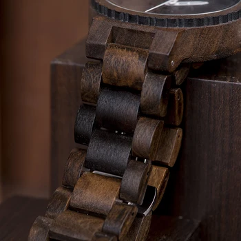 BOBO PÁSSARO Homens Relógio de Quartzo de Madeira de Luxo Homem de Relógios de Pulso Para Homens Personalizado Masculino Relógio de Aniversário do Pai Presente do Dia Relógio de Madeira