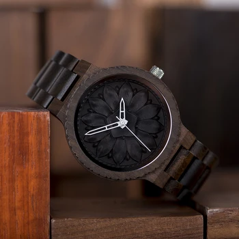 BOBO PÁSSARO Homens Relógio de Quartzo de Madeira de Luxo Homem de Relógios de Pulso Para Homens Personalizado Masculino Relógio de Aniversário do Pai Presente do Dia Relógio de Madeira
