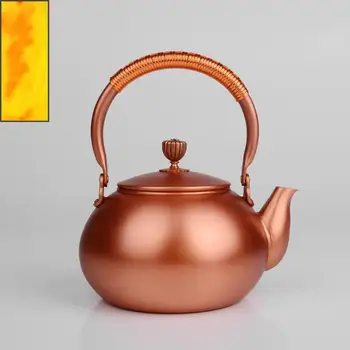 Puro cobre bule de chá chinês bule bule de chá chinês yixing chá de panelas e chaleiras theepot teepot teaware de chá de chá, chaleira