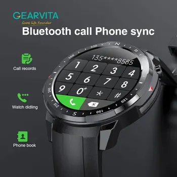 GEARVITA L20 Smartwatch Homens Mulheres de Discagem de Chamada de IP68 Heart Rate Monitor de Sono Longa Espera L15 L16 L19 Esportes Smart Watch