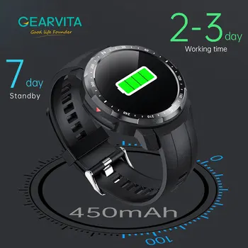 GEARVITA L20 Smartwatch Homens Mulheres de Discagem de Chamada de IP68 Heart Rate Monitor de Sono Longa Espera L15 L16 L19 Esportes Smart Watch
