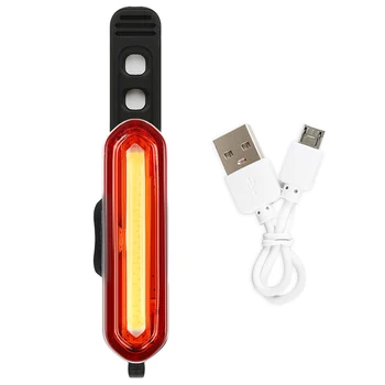 2021 120 Lumens USB IPX6 Impermeável Moto Luz da Cauda ABS LED COB Luz Traseira da Bicicleta, Equitação Noite Luz de Advertência de Acessórios de Moto