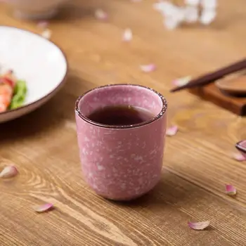 Sakura Padrão De Cerâmica Xícara De Chá Xícara De Café, Caneca De Vinho, Copos De Água, Copos De Suco De Leite, Copos De Café Portátil Copos De Estilo Japonês, L1