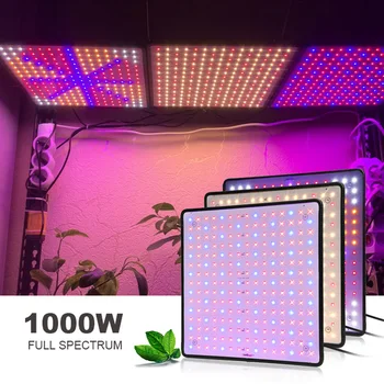 Emissões de gases de efeito LED Cresce a Luz 1000W Phytolamp Para as Plantas Mudas de AC85-265V Espectro Completo Fito de luz Para o Crescimento Interior Floração