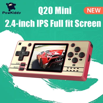 POWKIDDY Q20 MINI Open Source 2.4 Polegadas OCA da Full-Fit Tela IPS Consola de jogos Portátil Retrô PS1 Novos Jogadores de Jogo de Crianças presentes