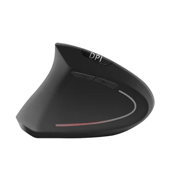 2020 Novas 2.4 G sem Fio Mouse Vertical Recarregável Ergonômico, a Mão Esquerda de Ratos 1600DPI Óptico USB do Computador Mause Para notebook PC