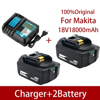 BL1860 Recarregável da Bateria 18 V 18000mAh de íon de Lítio para Makita Bateria 18v BL1840 BL1850 BL1830 BL1860B LXT 400+carregador