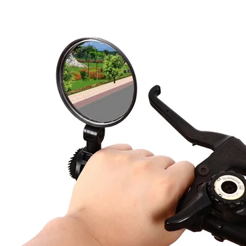 2Pcs de 360 Graus de Rotação Traseira da Bicicleta, Espelhos para Bike MTB Bicicleta de Ciclismo Acessório de Grande Ângulo do Guiador Espelho Retrovisor