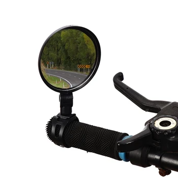 2Pcs de 360 Graus de Rotação Traseira da Bicicleta, Espelhos para Bike MTB Bicicleta de Ciclismo Acessório de Grande Ângulo do Guiador Espelho Retrovisor