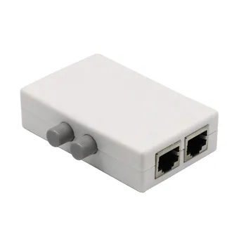 2 Porta AB Manual de Rede de Partilha de Caixa de opção 2em1/1In2 de Rede RJ45 Ethernet/Mini Fácil De Transportar, Pode Ser Colocado Na área de Trabalho