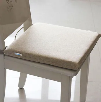 Japonês De Linho Almofada Respirável Cadeira De Escritório Almofada Artesanal Lavável Almofadas De Assento Lenta Recuperação Durável Grosso Têxteis Para O Lar