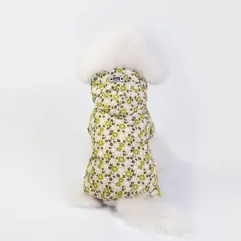 Cão Capa de chuva Impermeável Casaco de Chuva Jaqueta de Estimação Acessórios para Cães Pequenos Roupas Ropade Cão Poodle filhote de Cachorro com Capuz Rainwear