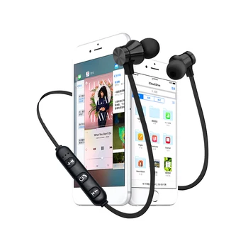 MEUYAG Magnético sem Fio Bluetooth Fone de ouvido Estéreo Gancho Impermeável Esportes Música Fones de ouvido Com Microfone Para Todos os smartphones