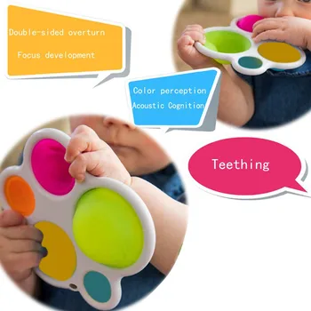 Infantil Bebê Brinquedos Exercício Do Conselho Chocalho De Quebra-Cabeça Colorido Inteligência Conselho De Desenvolvimento De Educação Infantil De Treinamento Intensivo#50