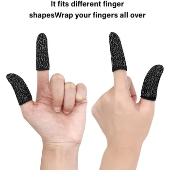 6pcs Jogo Dedo Luvas Para Touchscreen Dedo Polegar da Luva Sensíveis Atirar Objetivo de Suor Prova Dedo Berços de Jogos Luvas