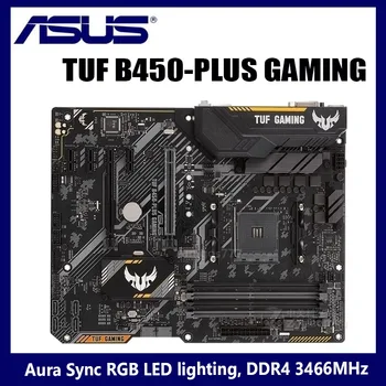Soquete AM4 Asus TUF B450-ALÉM de JOGOS de placa-Mãe AMD 64GB PCI-E 3.0 de DDR4 R5 ambiente de Trabalho Compatível com HDMI Placa-Mãe AM4 M. 2 ATX Usado