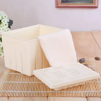 Venda quente de plástico de soja rot máquina de BRICOLAGE caseira tofu pressionando o molde de caixa de queijo montagem do molde de cozinha conjunto de ferramentas convenien