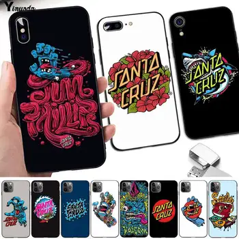 Yinuoda Santa Cruz Skateboards Arte de Telefone de Caso para o iPhone 8 7 6 6S Plus X 5 de 5 anos SE 2020 XR 11 pro XS MAX.