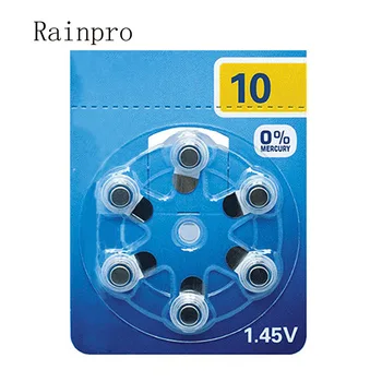 Rainpro 60PCS/MONTE A10 P10 S10 ZA 10 PR536 de Zinco-Ar 1.45 V pilha para aparelhos Auditivos