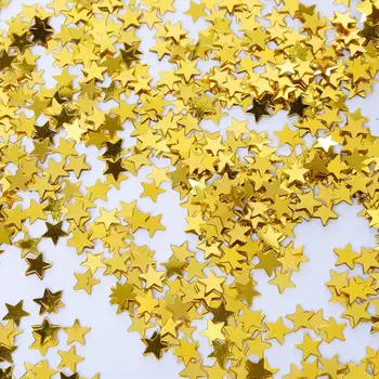 Estrela de ouro de Confetes Tabela Metalizado Folha de Lantejoulas para a Festa de Casamento Ferramenta de Decoração