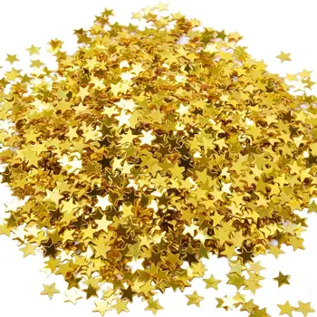 Estrela de ouro de Confetes Tabela Metalizado Folha de Lantejoulas para a Festa de Casamento Ferramenta de Decoração