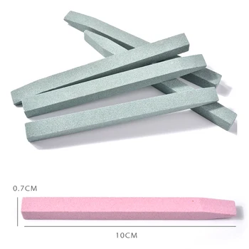 1Pcs de Pedra Única lixa de Unhas Removedor de Cutículas Aparador de Buffer de Nail Art Ferramenta de Rosa, Verde, 2 Opções de Cores