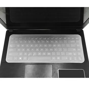 Tampa do teclado de Pele Impermeável, Dustproof Filme de Silicone Universal Tablet Protetor de Teclado Guarda de 13 a 17 Polegadas Notebook