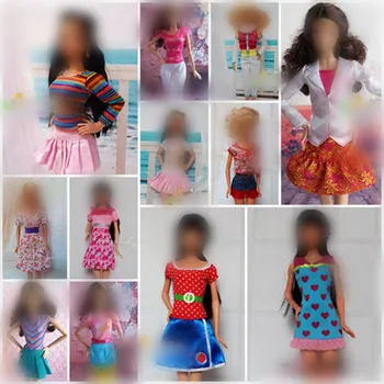 30cm Boneca de Vestido de Roupas de Moda artesanal roupa Para a Boneca Barbie para licca Acessórios Brinquedos a Melhor Garota' Dom'