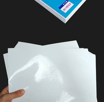 100 A4 Branco Jato De Tinta Impressora A Laser Papel Ofício Copiadora Etiqueta Da Etiqueta Adesivo Brilhante, Fosco Papel Mais Grosso Impressão De Celulose De Madeira De Papel