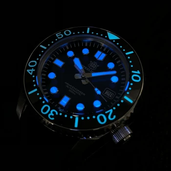 STEELDIVE Relógio de Mergulho Mecânica BGW9 Super Luminosa NH35 Safira Homens do Relógio Automático Total de 300m Relógio de Mergulho Homem Luneta de Cerâmica